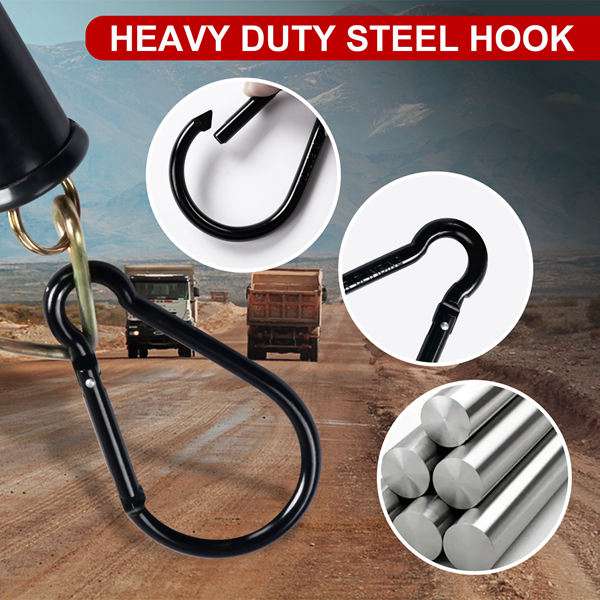 25″ Double Tender Spring Kit Heavy Duty ABS Air Line Hose Tracker ...